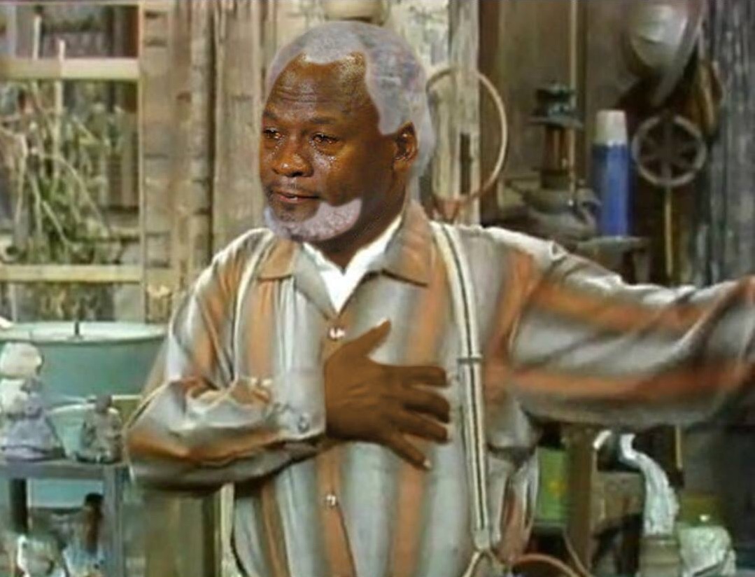 Template meme Crying Jordan aka Fred G. Sanford