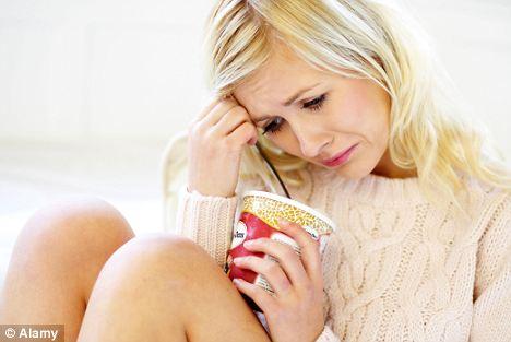 Template meme crying woman eating ice cream