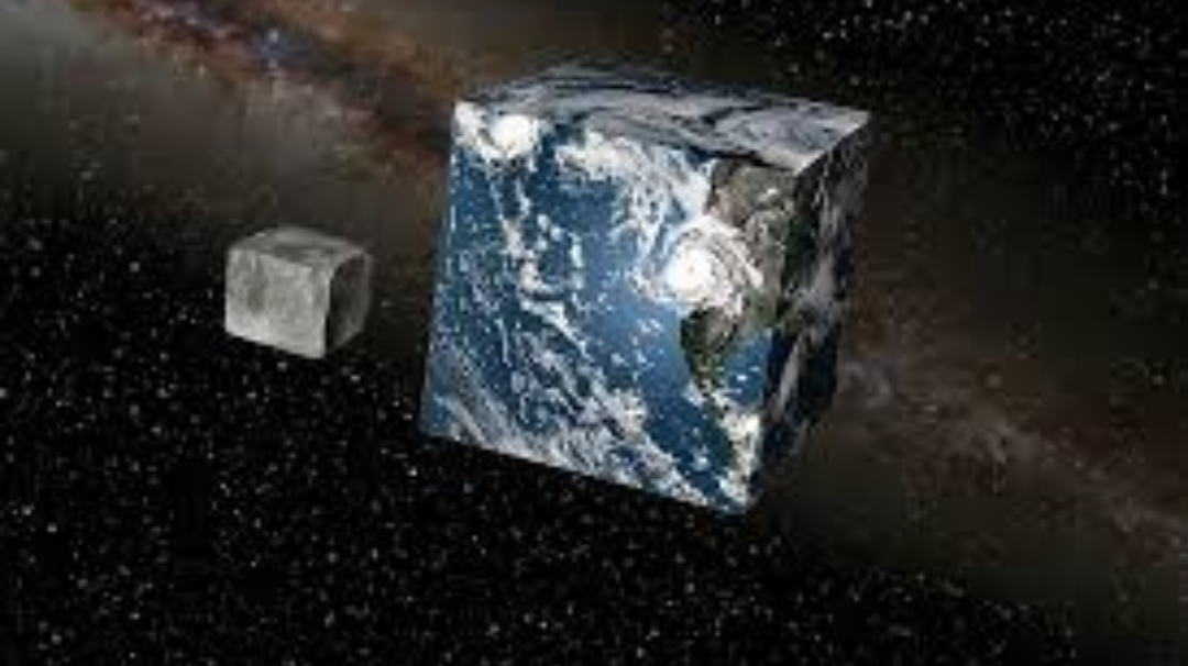 Plantilla de meme Cube Earth