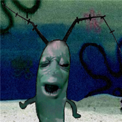 Plantilla de meme cursed plankton