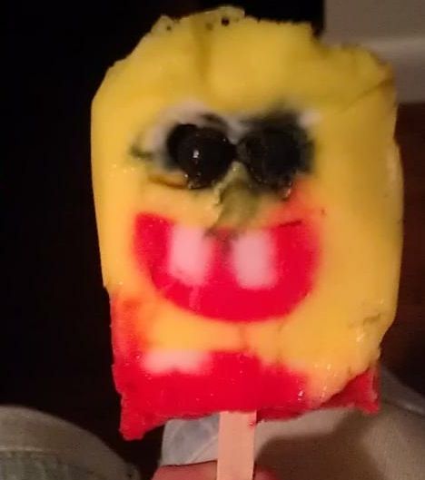 Template meme Cursed Spongebob Popsicle