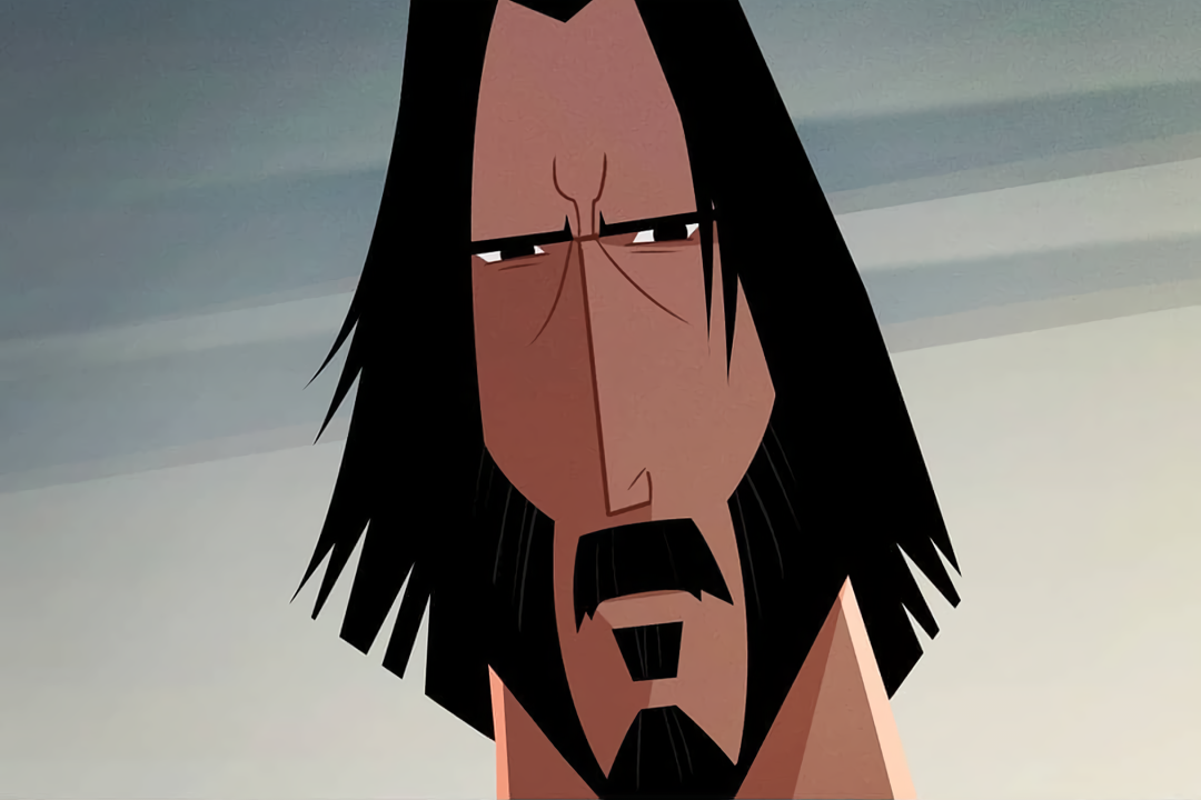 Template meme Cyberpunk 2077 Johnny Silverhand Samurai Jack
