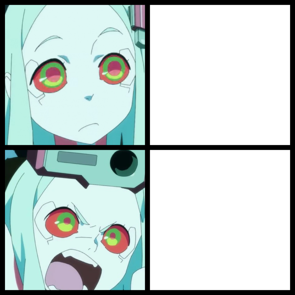 Template meme Cyberpunk Edgerunners Rebecca
