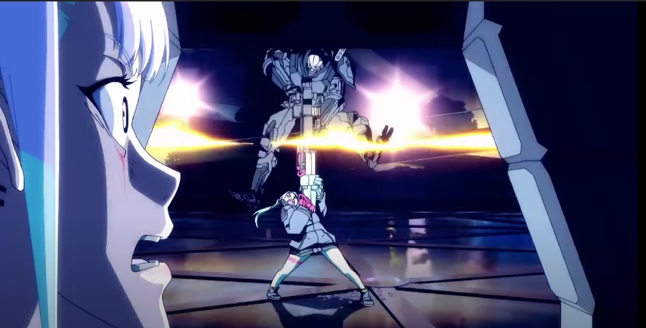 Template meme Cyberpunk Edgerunners Rebecca-Adam Smasher Stomp