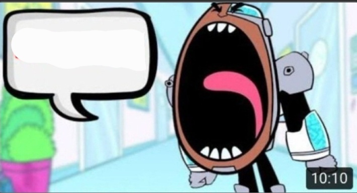Template meme Cyborg Shouting Blank