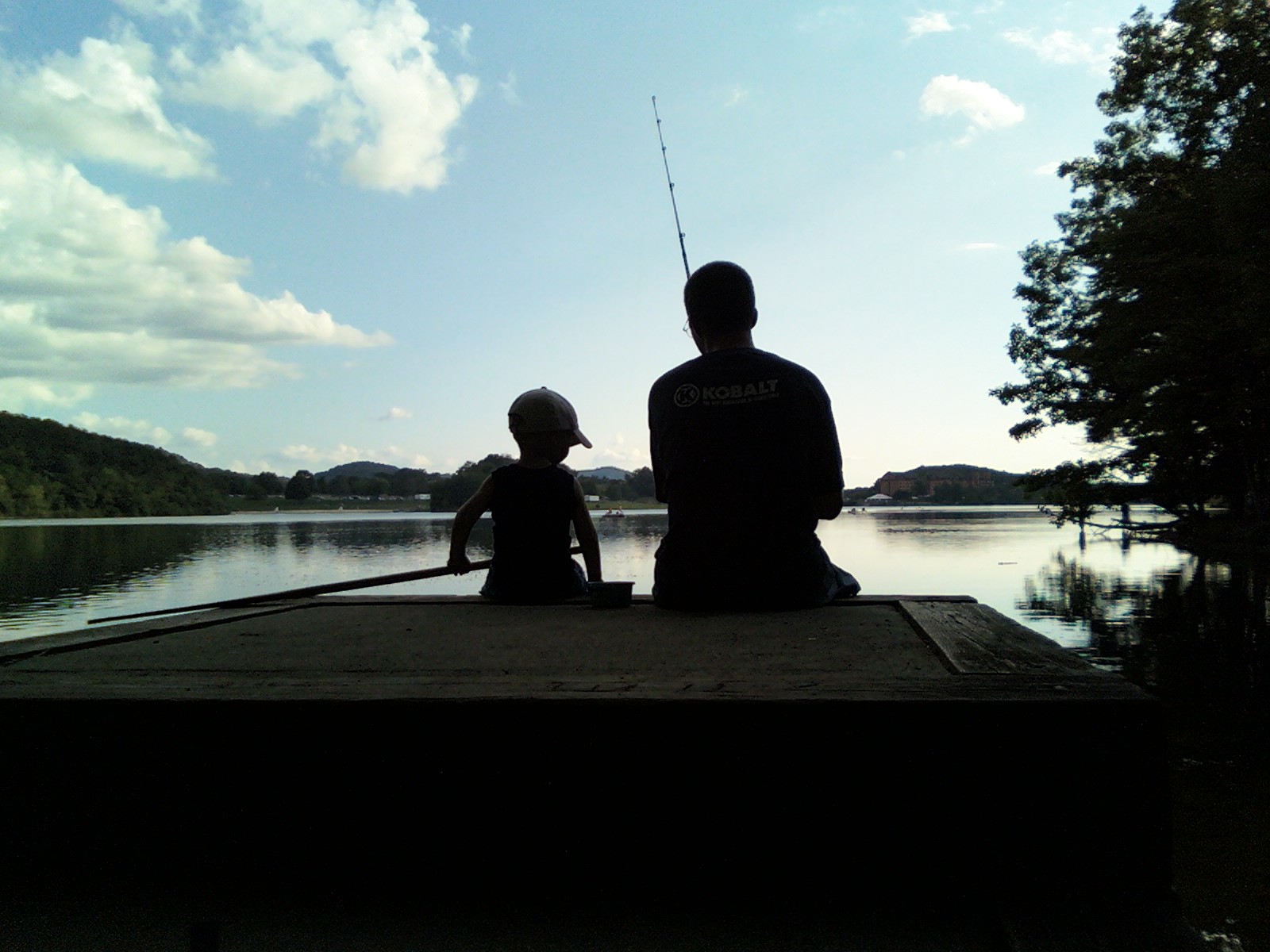 Plantilla de meme Dad and Son Silohuette