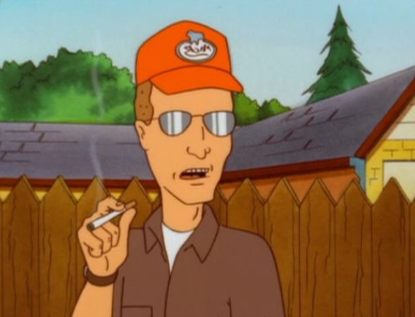 Template meme Dale Gribble smoking