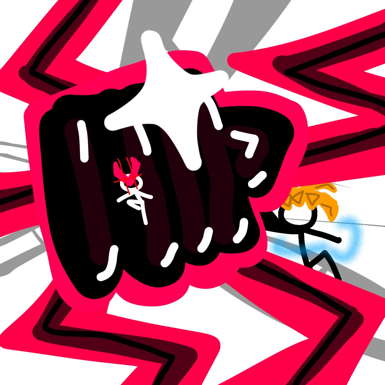 Plantilla de meme danai punching meme