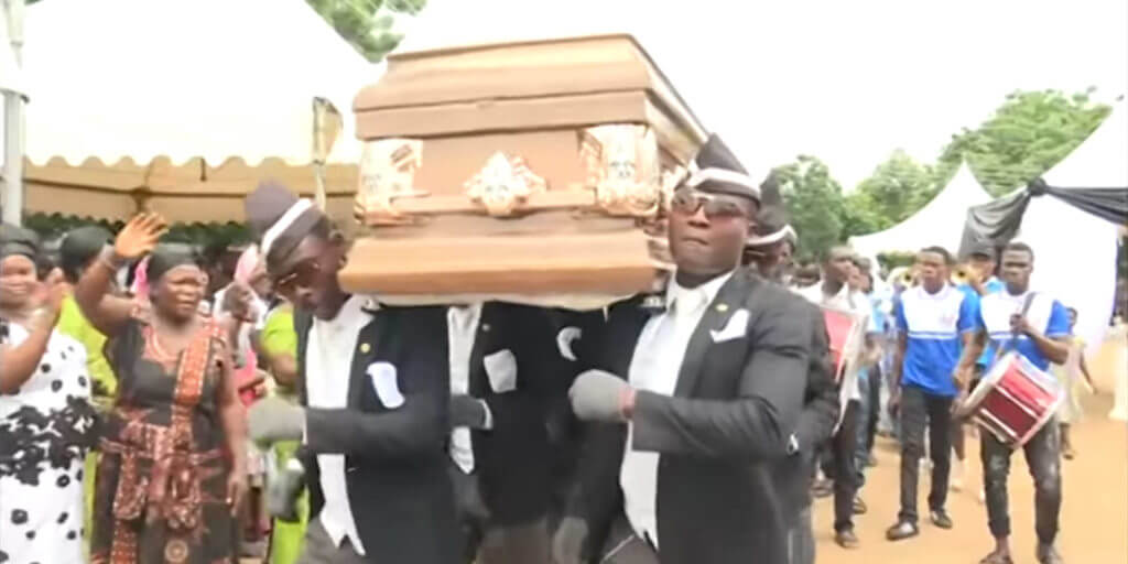 Plantilla de meme Dancing Funeral
