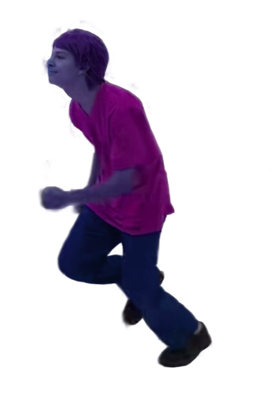 Template meme Dark Shaggy Rogers Running