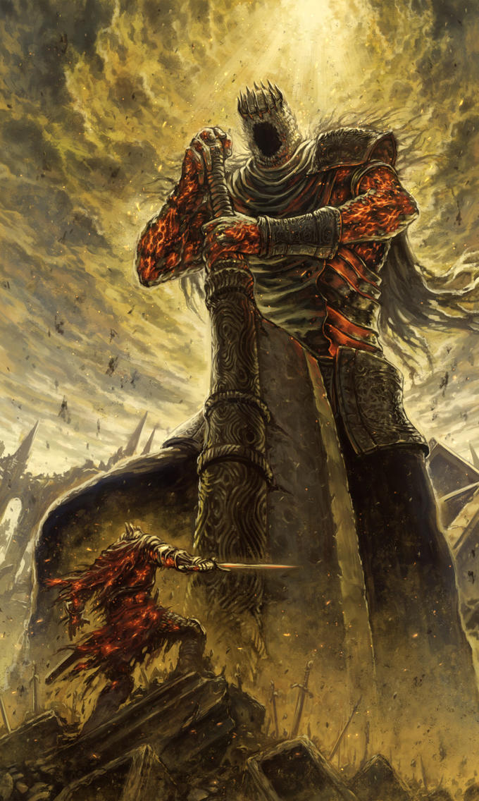 Template meme Dark Souls Boss meme