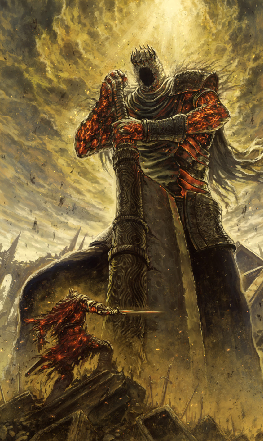 Plantilla de meme Dark Souls Yhorm