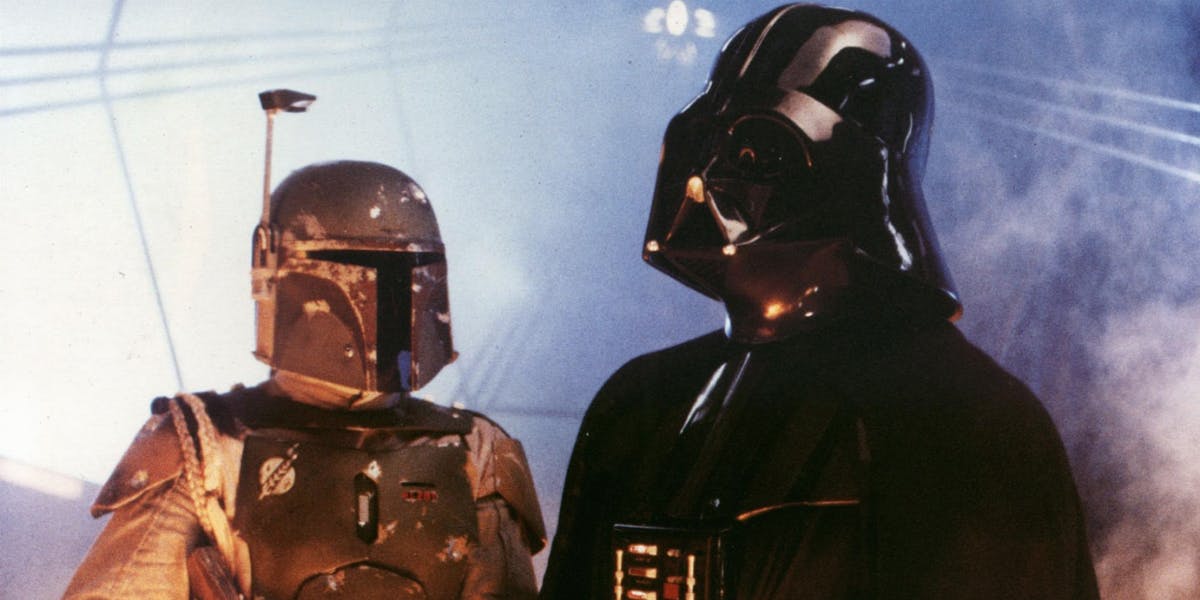 Template meme Darth Vader & Boba Fett