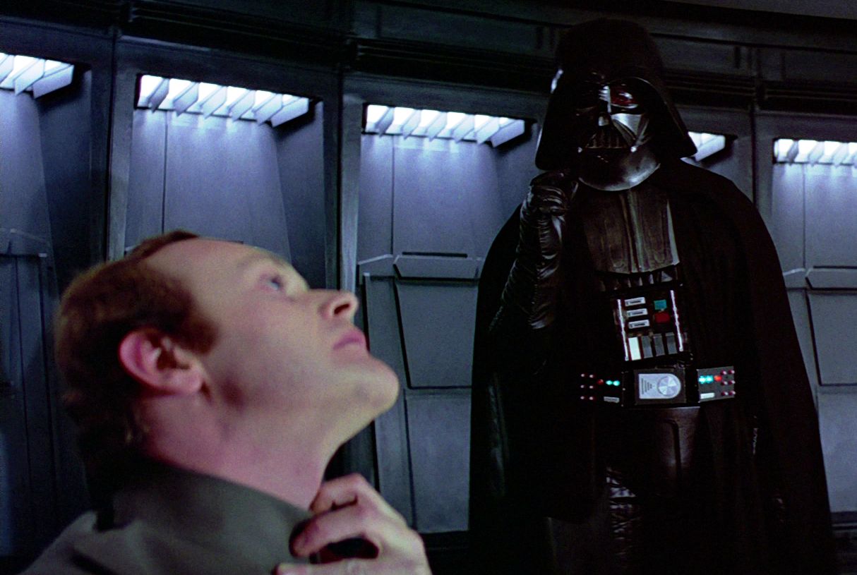 Plantilla de meme darth vader force choke