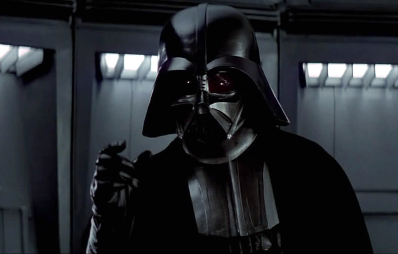 Plantilla de meme Darth Vader Lack of Faith