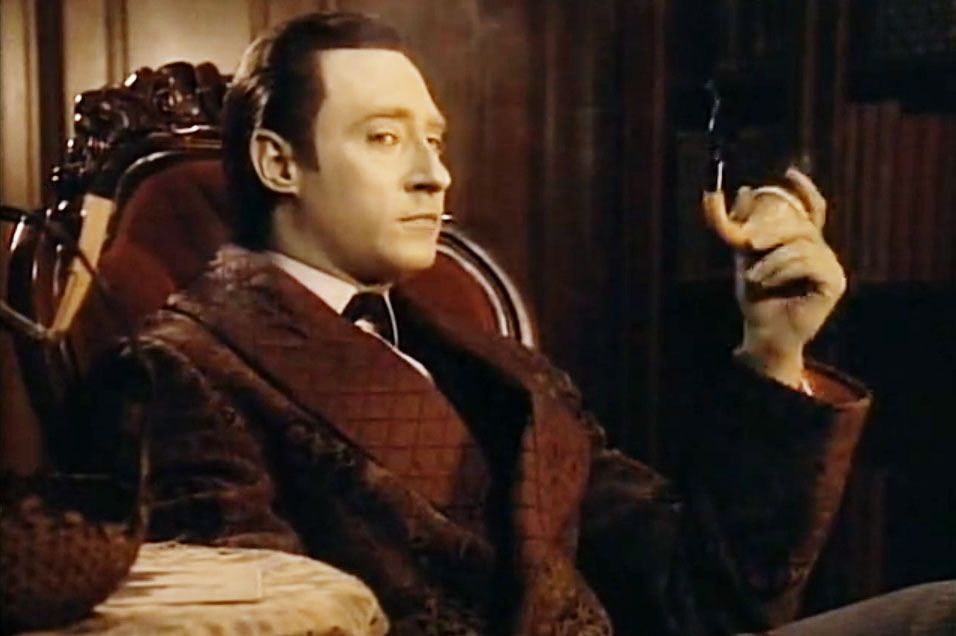 Plantilla de meme Data as Sherlock Holmes
