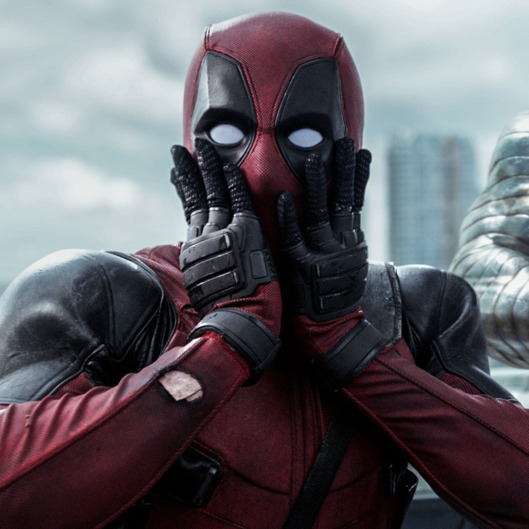 Plantilla de meme Deadpool shocked 2