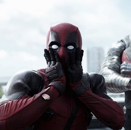 Plantilla de meme Deadpool Surprised