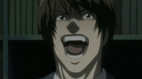 Plantilla de meme Death Note Light Yagami laugh anime HD