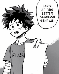 Plantilla de meme Deku letter