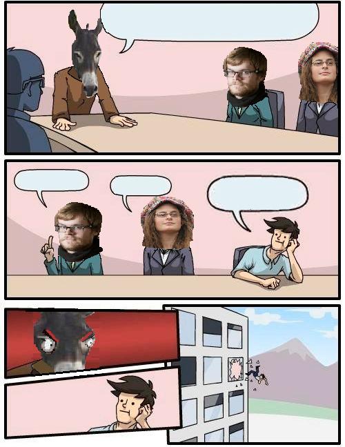 Plantilla de meme Democrat Boardroom Suggestion