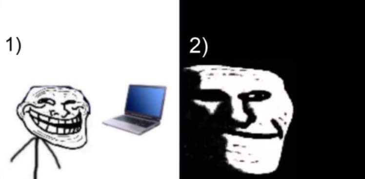 Plantilla de meme Depressed trollface