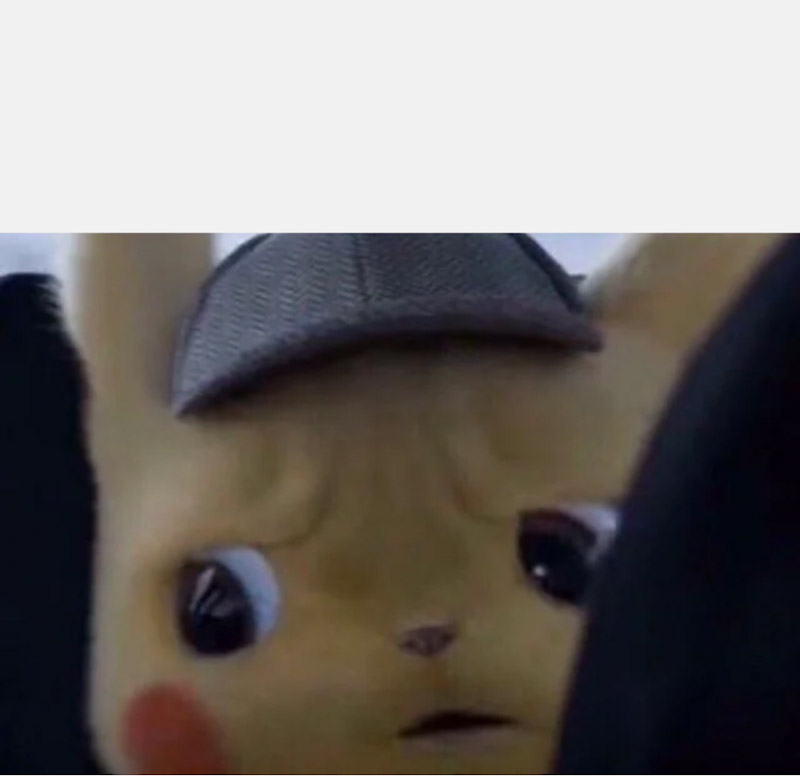 Plantilla de meme Detective Pikachu