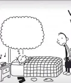 Template meme Diary Of A Wimpy Kid Greg Dreaming