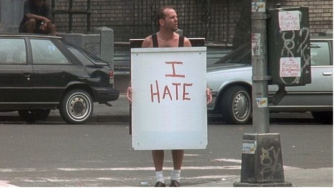 Template meme Die hard sandwich board
