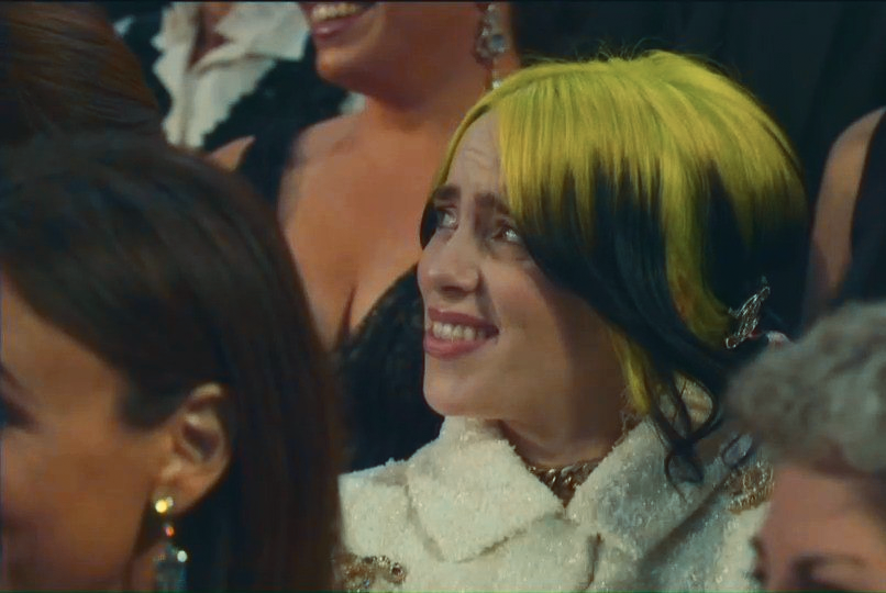 Plantilla de meme Disgusted Billie Eilish