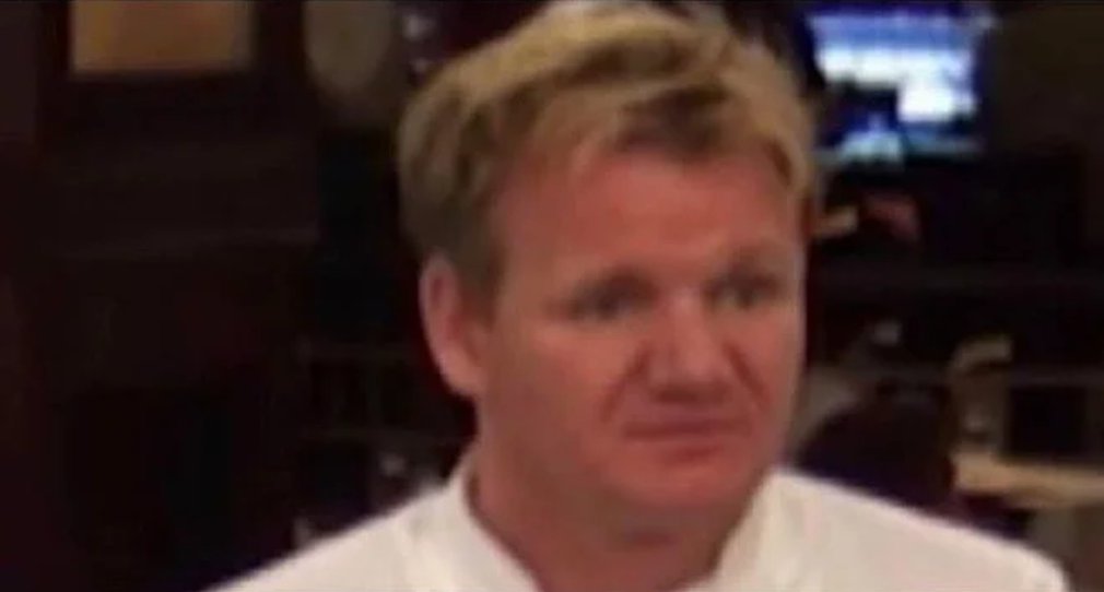 Template meme Disgusted Gordon Ramsay