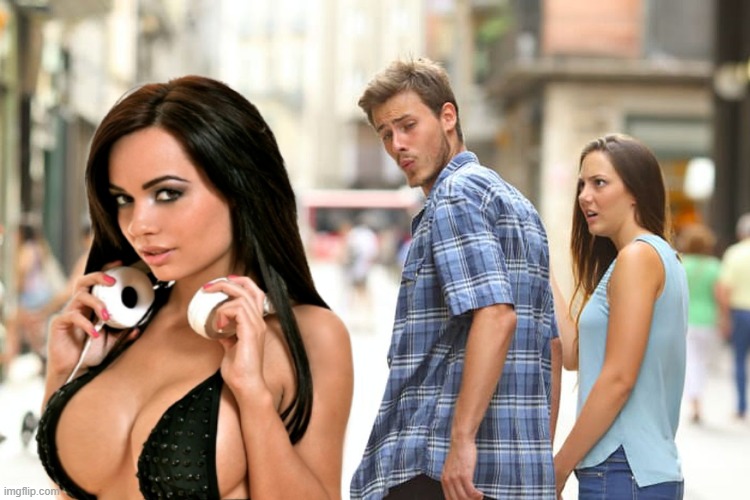 DISTRACTED BOYFRIEND 2 meme template