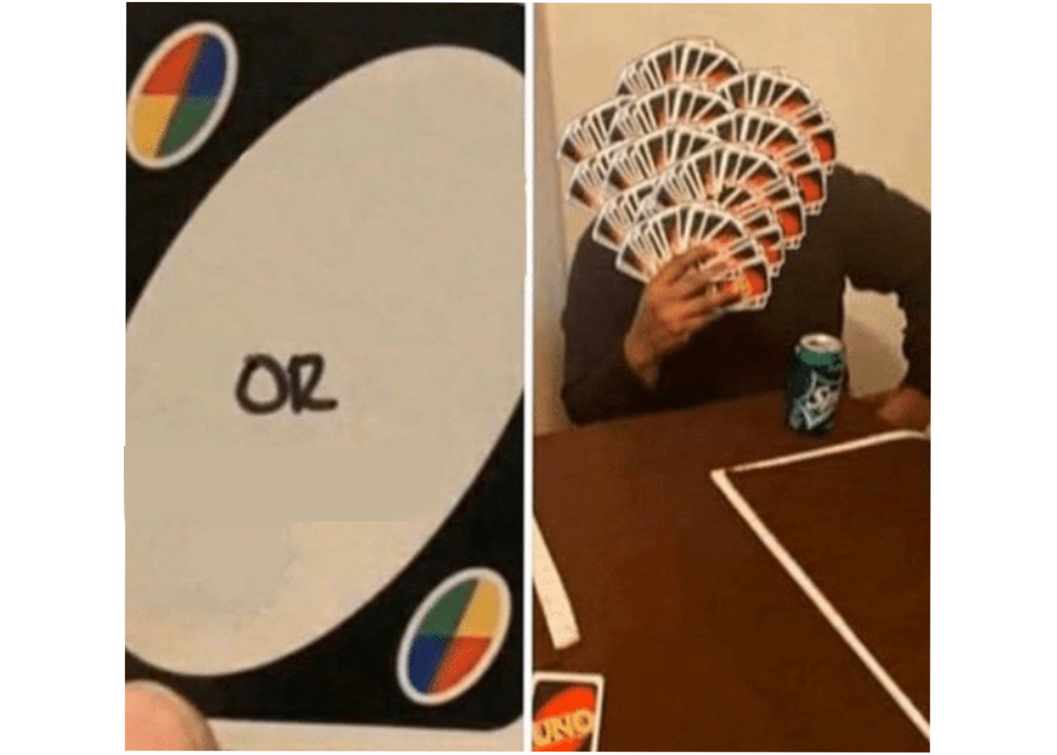 Template meme Do this or pick up entire deck Monopoly