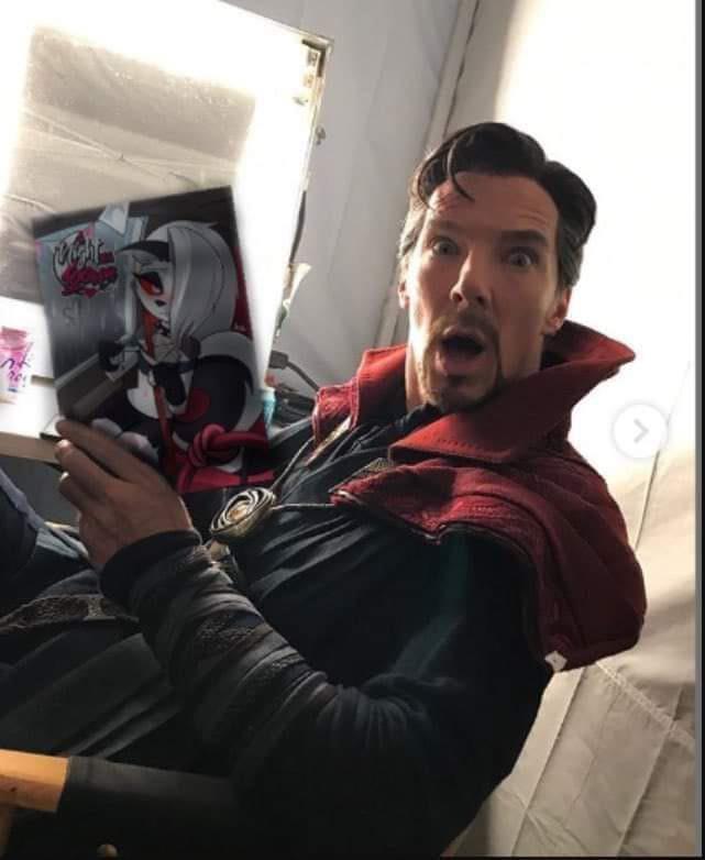 Template meme doctor strange holding a night with loona