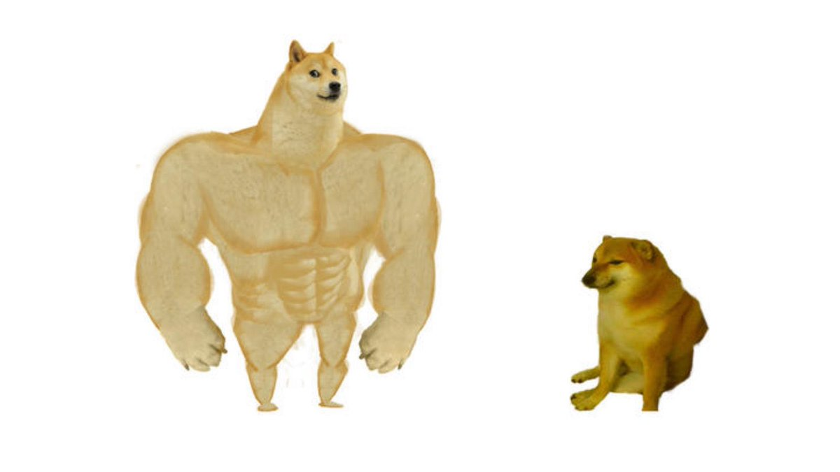Plantilla de meme Dodge chad vs virgin