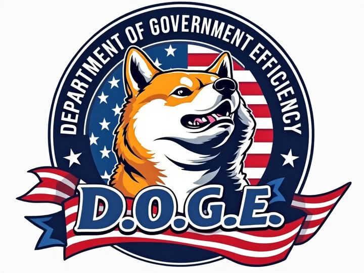 Plantilla de meme Doge dog logo