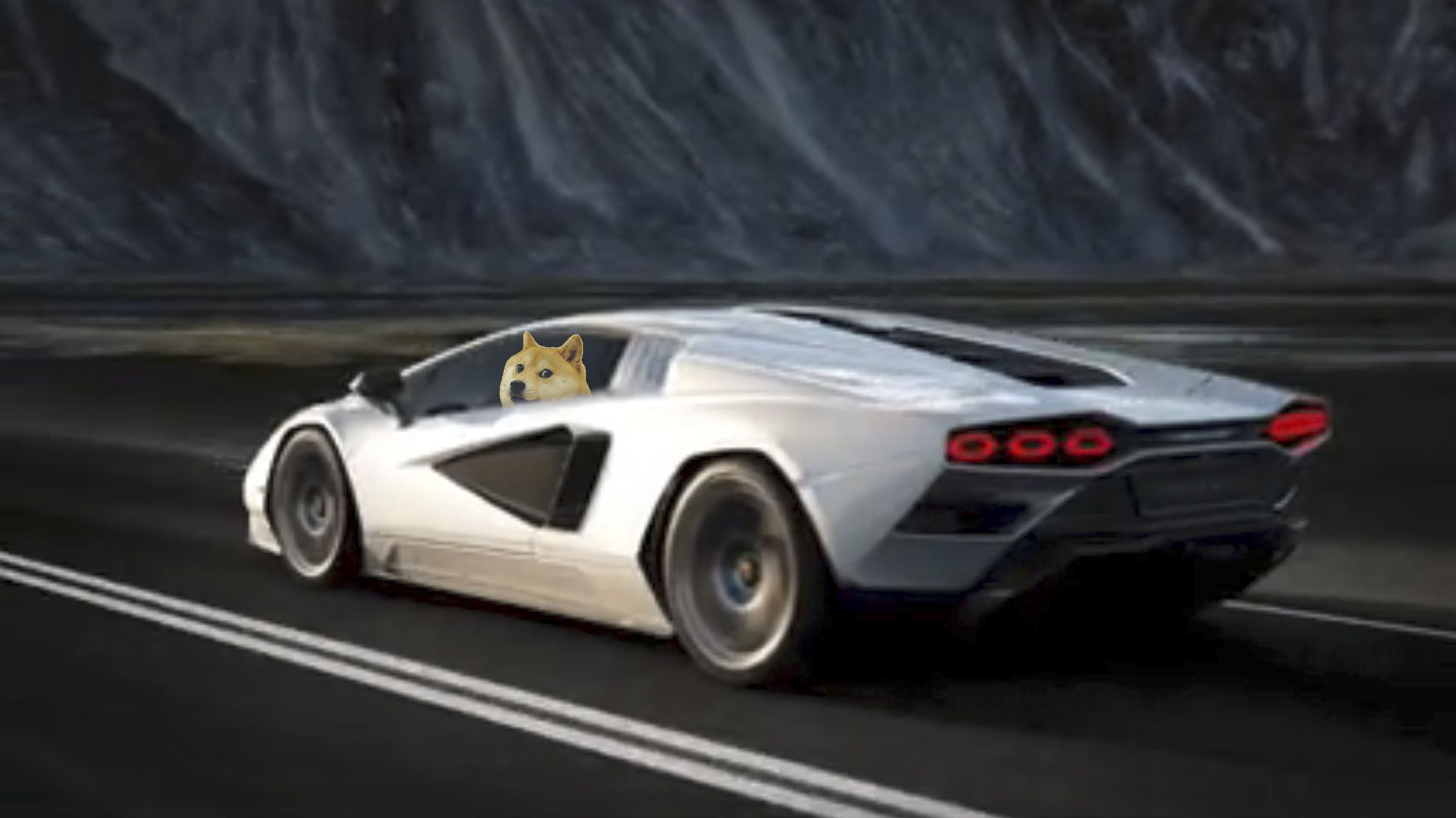 Plantilla de meme Doge Lambo