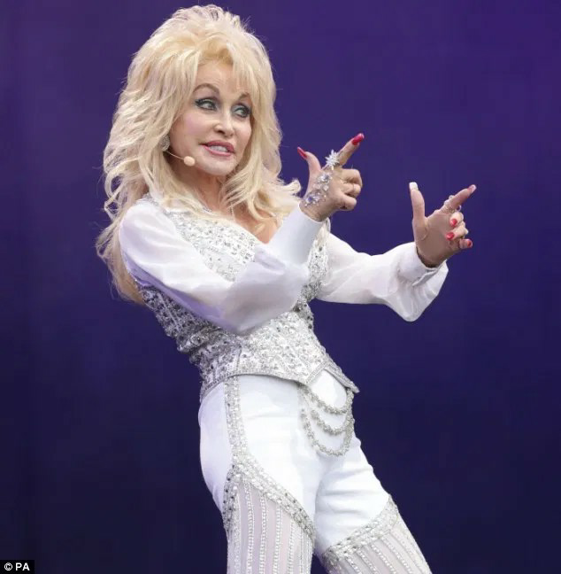 Template meme Dolly Parton finger guns