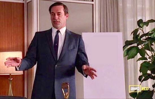Plantilla de meme Don Draper Whiteboard
