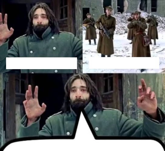 Template meme Don't shoot I'm X - Prove it