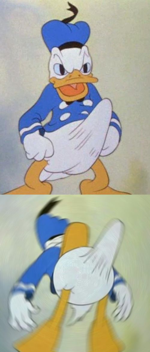 Template meme donald duck boner