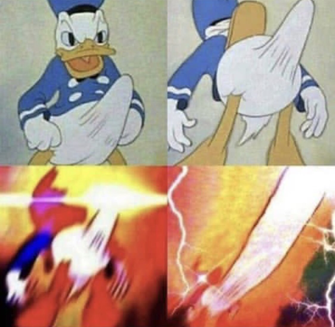 Plantilla de meme Donald Duck erection