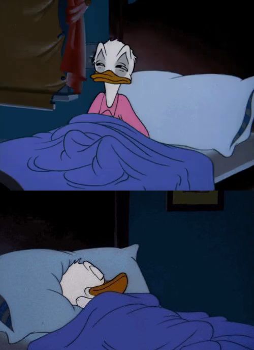 Plantilla de meme Donald duck wake up