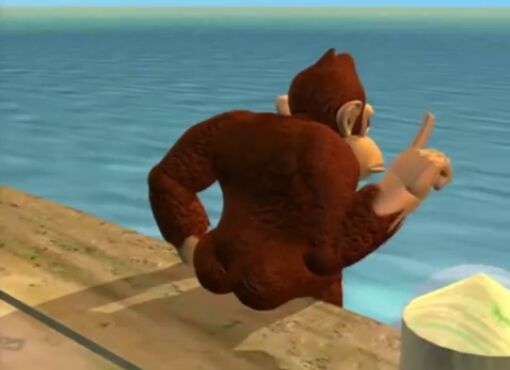 Plantilla de meme donkey kong butt