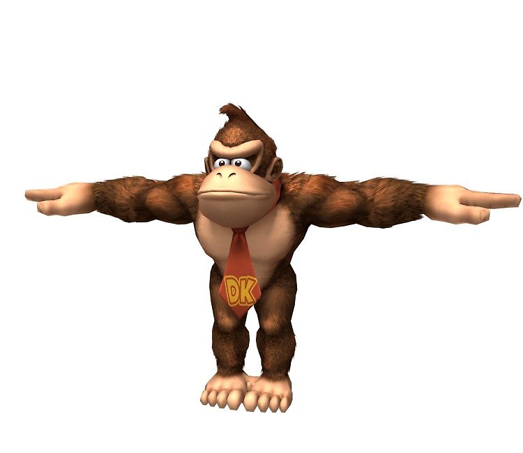 Plantilla de meme Donkey kong t-pose