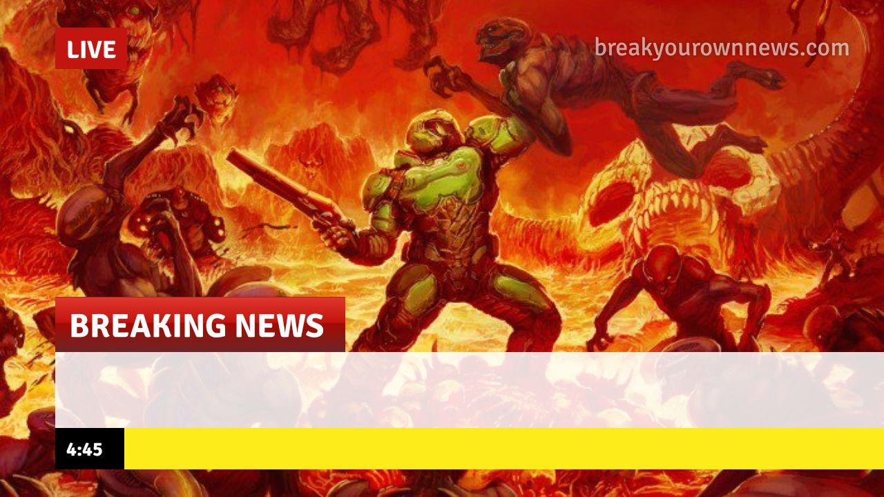 Template meme Doom Slayer Too Angry Breaking News