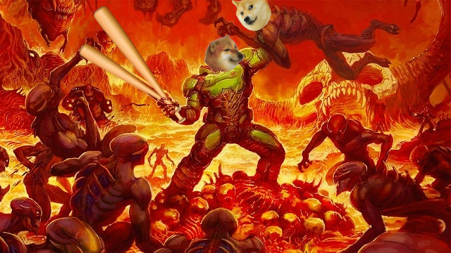 Plantilla de meme Doomed to Horny Jail