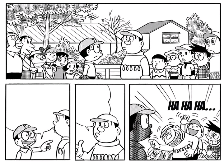 Plantilla de meme Doraemon laughing meme