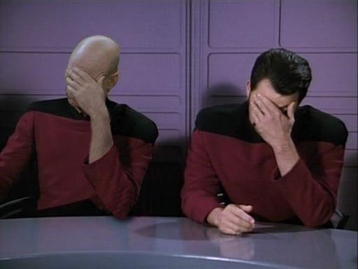 Double Facepalm meme template