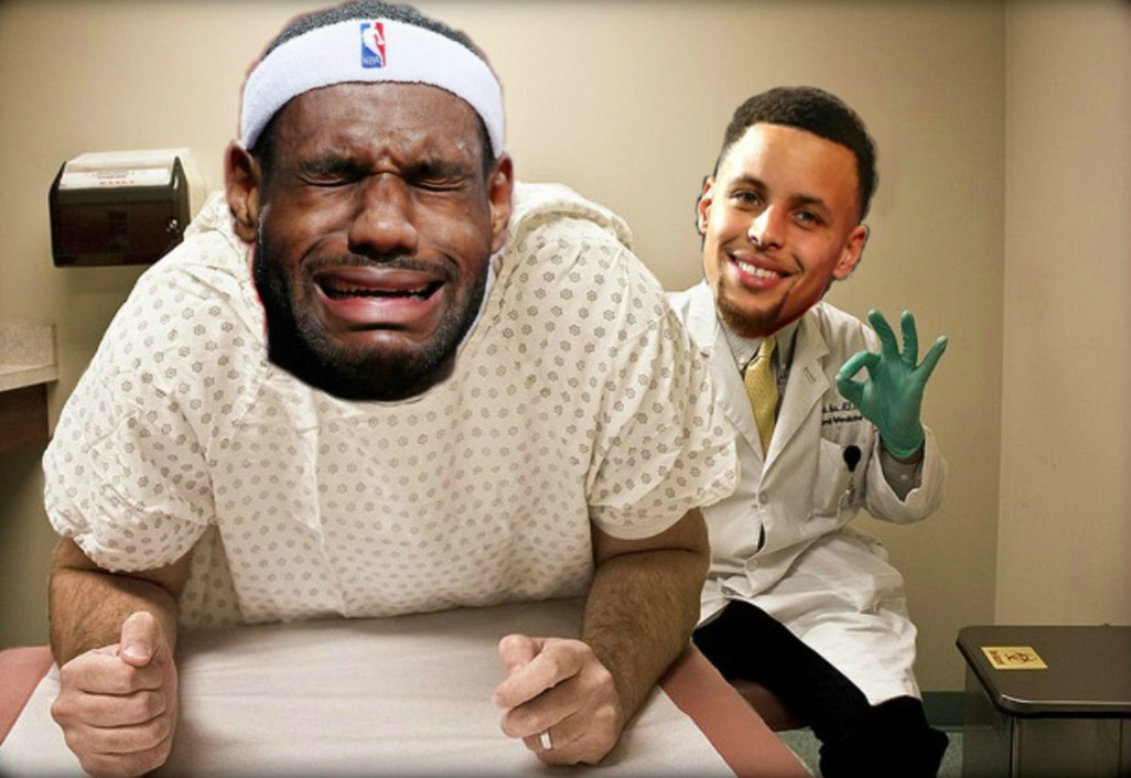 Template meme Dr. Stephen Curry & Patient Lloron James